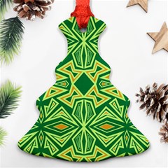 Abstract Pattern Geometric Backgrounds Ornament (christmas Tree) 