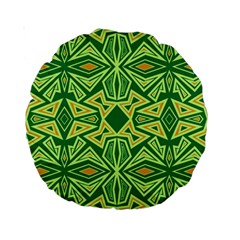 Abstract pattern geometric backgrounds Standard 15  Premium Round Cushions