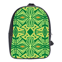 Abstract Pattern Geometric Backgrounds School Bag (xl) by Eskimos