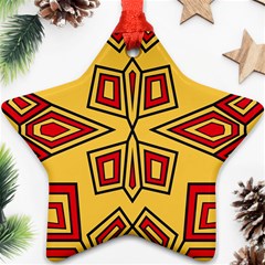 Abstract Pattern Geometric Backgrounds Star Ornament (two Sides)