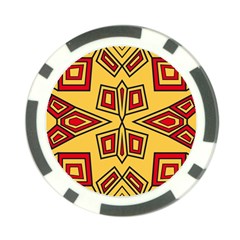 Abstract Pattern Geometric Backgrounds Poker Chip Card Guard by Eskimos