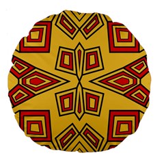 Abstract Pattern Geometric Backgrounds Large 18  Premium Flano Round Cushions by Eskimos