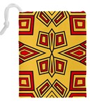 Abstract pattern geometric backgrounds Drawstring Pouch (4XL) Back