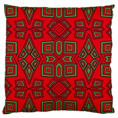 Abstract Pattern Geometric Backgrounds Large Cushion Case (one Side) by Eskimos