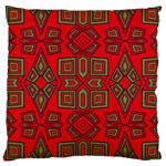 Abstract pattern geometric backgrounds Large Cushion Case (One Side) Front