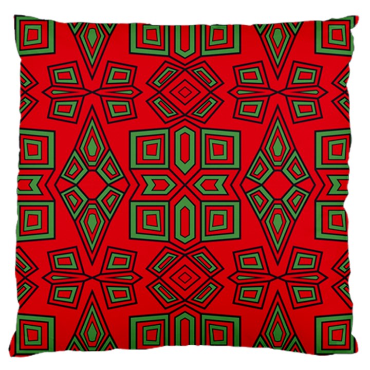 Abstract pattern geometric backgrounds Large Cushion Case (One Side)