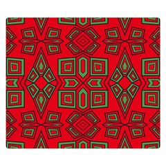 Abstract Pattern Geometric Backgrounds Double Sided Flano Blanket (small)  by Eskimos