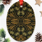 Folk flowers print Floral pattern Ethnic art Ornament (Oval) Front