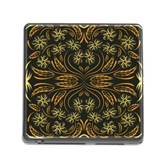 Folk Flowers Print Floral Pattern Ethnic Art Memory Card Reader (square 5 Slot) by Eskimos