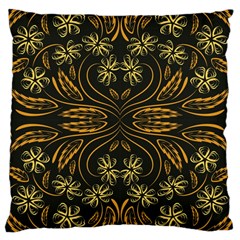 Folk Flowers Print Floral Pattern Ethnic Art Large Cushion Case (one Side) by Eskimos