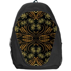 Folk Flowers Print Floral Pattern Ethnic Art Backpack Bag by Eskimos