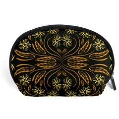 Folk Flowers Print Floral Pattern Ethnic Art Accessory Pouch (large) by Eskimos