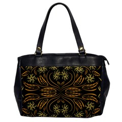 Folk Flowers Print Floral Pattern Ethnic Art Oversize Office Handbag by Eskimos