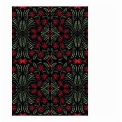 Folk Flowers Print Floral Pattern Ethnic Art Small Garden Flag (two Sides) by Eskimos