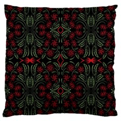 Folk Flowers Print Floral Pattern Ethnic Art Large Cushion Case (one Side) by Eskimos