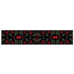 Folk Flowers Print Floral Pattern Ethnic Art Small Flano Scarf