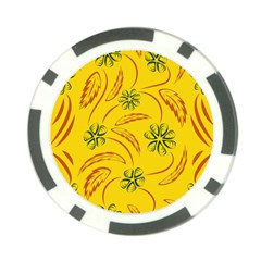 Folk Flowers Print Floral Pattern Ethnic Art Poker Chip Card Guard by Eskimos