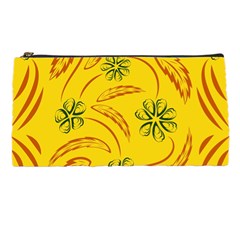 Folk Flowers Print Floral Pattern Ethnic Art Pencil Case by Eskimos