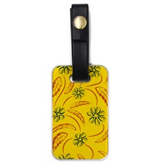 Folk Flowers Print Floral Pattern Ethnic Art Luggage Tag (one Side) by Eskimos