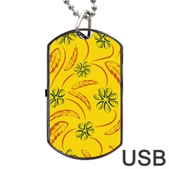 Folk Flowers Print Floral Pattern Ethnic Art Dog Tag Usb Flash (one Side) by Eskimos