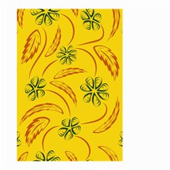 Folk Flowers Print Floral Pattern Ethnic Art Small Garden Flag (two Sides) by Eskimos