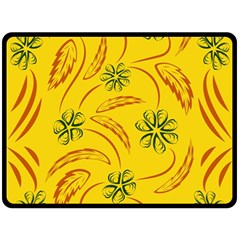 Folk Flowers Print Floral Pattern Ethnic Art Double Sided Fleece Blanket (large)  by Eskimos