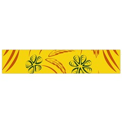 Folk Flowers Print Floral Pattern Ethnic Art Small Flano Scarf