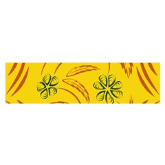 Folk Flowers Print Floral Pattern Ethnic Art Oblong Satin Scarf (16  X 60 ) by Eskimos