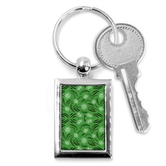 Folk Flowers Print Floral Pattern Ethnic Art Key Chain (rectangle) by Eskimos