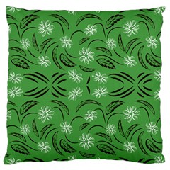 Folk Flowers Print Floral Pattern Ethnic Art Large Cushion Case (one Side) by Eskimos