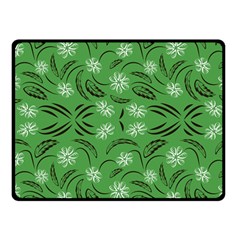 Folk Flowers Print Floral Pattern Ethnic Art Double Sided Fleece Blanket (small)  by Eskimos