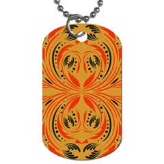 Folk Flowers Print Floral Pattern Ethnic Art Dog Tag (one Side) by Eskimos