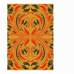 Folk Flowers Print Floral Pattern Ethnic Art Small Garden Flag (two Sides) by Eskimos