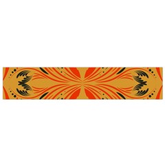 Folk Flowers Print Floral Pattern Ethnic Art Small Flano Scarf