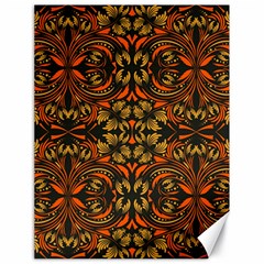 Folk Flowers Print Floral Pattern Ethnic Art Canvas 18  X 24  by Eskimos