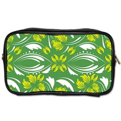 Folk Flowers Print Floral Pattern Ethnic Art Toiletries Bag (one Side) by Eskimos