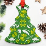 Folk flowers print Floral pattern Ethnic art Ornament (Christmas Tree)  Front