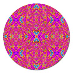 Pink Party Magnet 5  (round) by Thespacecampers