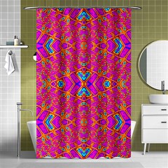 Pink Party Shower Curtain 48  X 72  (small)  by Thespacecampers