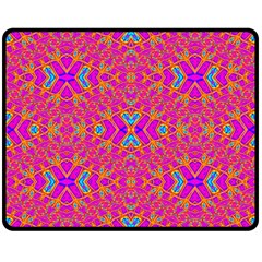 Pink Party Double Sided Fleece Blanket (medium)  by Thespacecampers