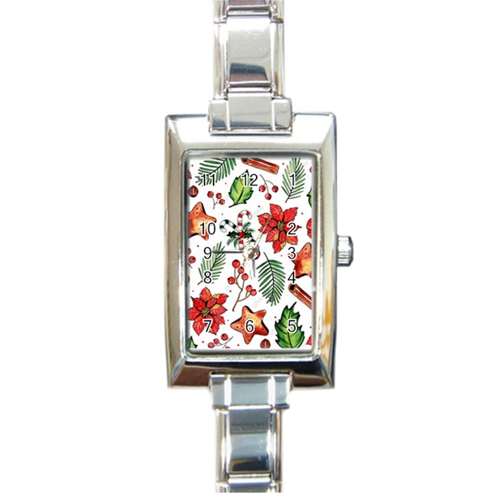 Pngtree-watercolor-christmas-pattern-background Rectangle Italian Charm Watch