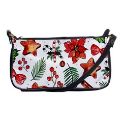 Pngtree-watercolor-christmas-pattern-background Shoulder Clutch Bag