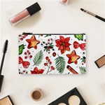 Pngtree-watercolor-christmas-pattern-background Cosmetic Bag (Small) Front