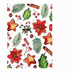 Pngtree-watercolor-christmas-pattern-background Large Garden Flag (two Sides) by nate14shop