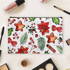 Pngtree-watercolor-christmas-pattern-background Cosmetic Bag (large) by nate14shop