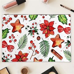 Pngtree-watercolor-christmas-pattern-background Cosmetic Bag (xxl) by nate14shop