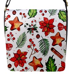 Pngtree-watercolor-christmas-pattern-background Flap Closure Messenger Bag (s) by nate14shop