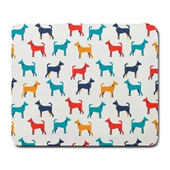 Animal-seamless-vector-pattern-of-dog-kannaa Large Mousepads by nate14shop