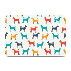 Animal-seamless-vector-pattern-of-dog-kannaa Plate Mats by nate14shop