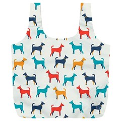 Animal-seamless-vector-pattern-of-dog-kannaa Full Print Recycle Bag (xxxl) by nate14shop